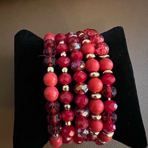 Red Beaded Bracelets